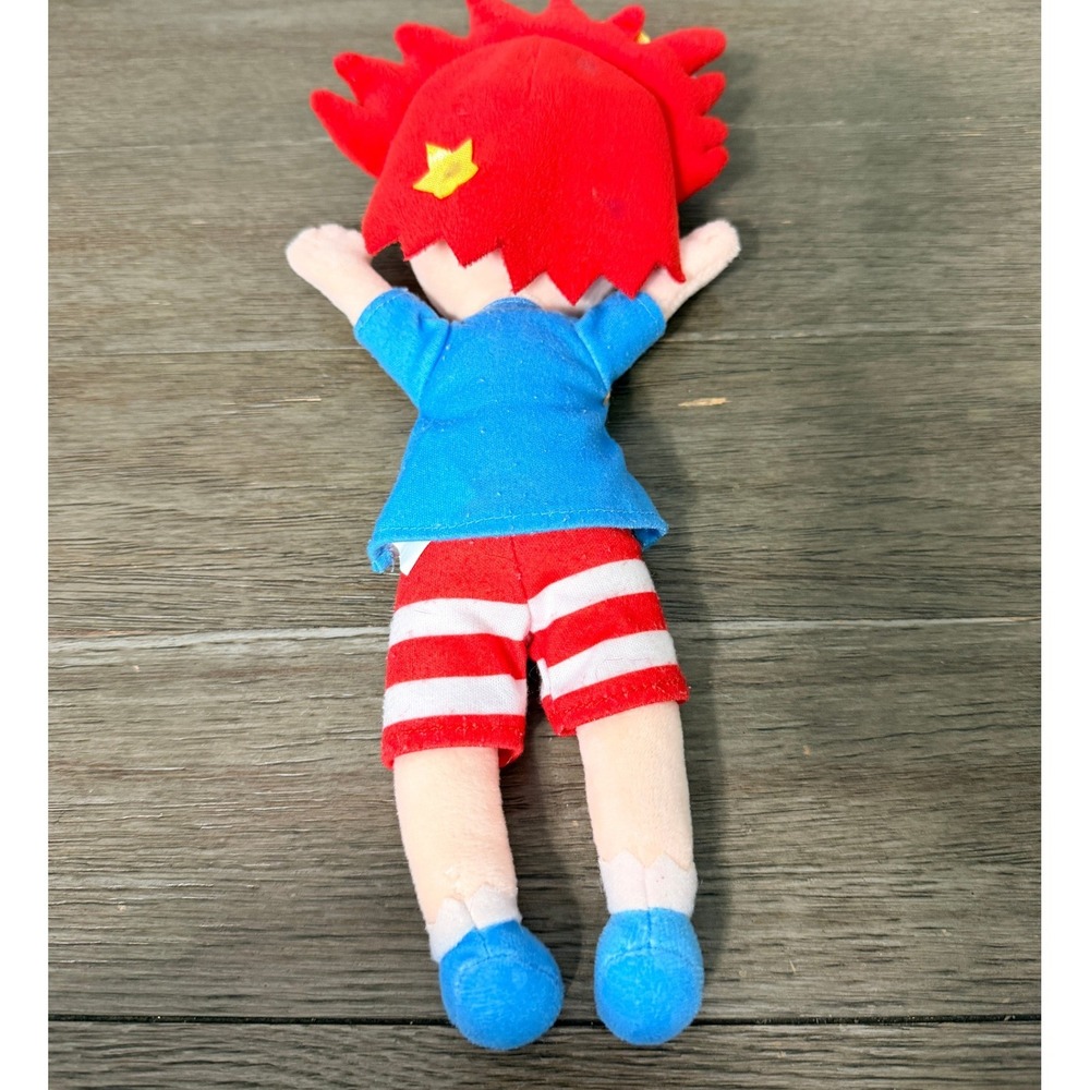 Calendar Kids Books July Plush‎ Doll Red Hair Blue Shirt Striped Shorts 12 inch - Picture 3 of 6
